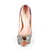  réels en cuir talon aiguille peep toe pompes partie de soirée / chaussures à strass
