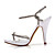  NEFERTARI - Sandalette Bruiloft Stilettohak Satijn