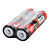  18650 3,7 V 2600mAh marsfire Lithium-Ionen-Batterien (2-Pack, rot)