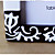  black & white complementari modellato titolari di carte di luogo / cornici (set di 2)