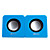  tragbare Mini-USB-Lautsprecher (blau)