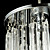  1-luz de cristal lámpara colgante