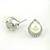  exquisita perla con diamantes de imitación de joyería para damas collar y pendientes incluidas