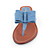 similpelle tacco piatto sandali / infradito scarpe luna di miele con bowknot (più colori)