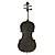  Kinglos - (HB-1303) Golden Flower Design Solid Spruce Violin Outfit in Black (Multi-Size)