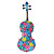  Kinglos - (XC-1002) Peachblossom Design Solid Spruce Violin Outfit (Multi-Size)
