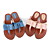  similpelle tacco piatto sandali / infradito scarpe luna di miele con bowknot (più colori)