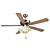  Wooden Hugger Ceiling Fan with 4 Lights Anodizing Finish