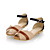  sandales peep toe en simili-cuir ou appartements parti / soir chaussures (plus de couleurs)
