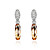  Become Beauty Austrian Crystal In Real Platinum Plated Ladies' Earrings (More Colors)