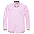  Contrast Color Stripes Mens' Oxford Fabric Long Sleeve Shirt