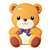  Jeally Bear Pattern Protective Case for iPhone 4