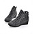 Leatherette Wedge Heel Sandals Casual Shoes With Hollow-out / Zipper (More Colors)