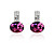 Swaying Mood Austrian Crystal In Real Platinum Plated Ladies' Earrings (More Colors)