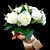  tour en satin de mariée bouquet de mariage forme (plus de couleurs)