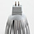  MR16 3 * 2W 6000k 450lm bombilla de color blanco natural, punto de luz (12-18V, 6W)