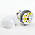  Ampoule LED Ronde Blanc Chaud (220V), E27 6W 550-650LM 3000-3500K