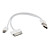  2-In-1 USB to Apple 30 Pin and Micro USB Data Sync and Charging Cable (Assorted Colors)