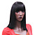  High Quality Synthetic Medium Long Straight Fashion Wig