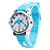  Children’s Dolphin Style Silicone Analog Quartz Wrist Watch with Flashing LED Light (Blue)