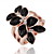  Gorgeous Cubic Zirconia 18K Gold Plated Leaf Fashion Ring