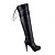  leatherette stiletto hæl plattform kneet høye støvler fest / kveld sko (flere farger)