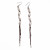  Wave Pattern Crystal Pendant Earrings (Assorted Colors)