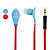  brede glimlach stereo in-ear oortelefoon (verschillende kleuren)