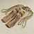  Khaki Polyester Tassel (One Pair)