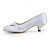  Satin Low Heel Closed Toe With Ruffles Wedding Shoes (More Colors)