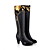  Leatherette Chunky Heel Knee High Boots Party/ EveningShoes