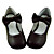  White PU Leather Flat Country Lolita Sandals with Lovely Bow