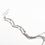  Wave Pattern Crystal Pendant Earrings (Assorted Colors)