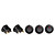  Car Rocker Switches with Red/Blue/Green Light Indicator (5-Pack/12V)