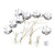  8 pezzi blu lampade LED Auto decorativi