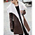  Long Sleeve Office/Career Faux Fur Coat(More Colors)