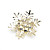  Elegant Alloy With Rhinestone Brooch