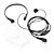  Mini Earhook Earphone with PPT Microphone and Acoustic Tube for Walkie Talkies and 2-Way Radios