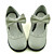  White PU Leather Flat Country Lolita Sandals with Lovely Bow