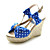  tacco sandali con zeppa in tessuto con parti / scarpe da sera (più colori)