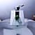  sola manija cromada cascada llevado grifo del fregadero cuarto de baño 0812-ls01b