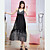  Bøhmen chiffon elegant strand kjole