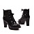  Leatherette Chunky Heel Ankle Boots/ Platform Party/ EveningShoes (More Colors)