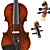  Hailing - (HZYVL-DBL) 4/4 High-Grade Archaize Solid Flame Maple Violin Outfit