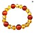  Achat Perlen Kristall Armband (farbig sortiert)
