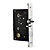  3-en-1 biométrico de huellas digitales y la cerradura de la puerta contraseña con cerrojo (diestro)