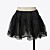  Black Organza Lace Knee-Length Gothic Lolita Pentticoat