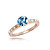  fabelaktig 18k gullbelagt krystall mote ring (flere farger)