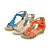  Kunstleder Keilabsatz Plattform Keile / Sandalen Party / Abend Schuhe mit Blume (weitere Farben)