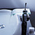  Contemporary Waterfall Bathroom Sink Faucet with Glass Spout and Pop up Waste